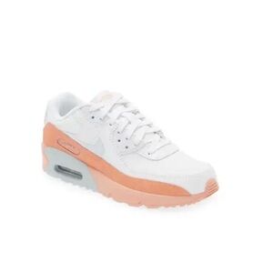 Kids White Nike Air Max 90 Sneakers